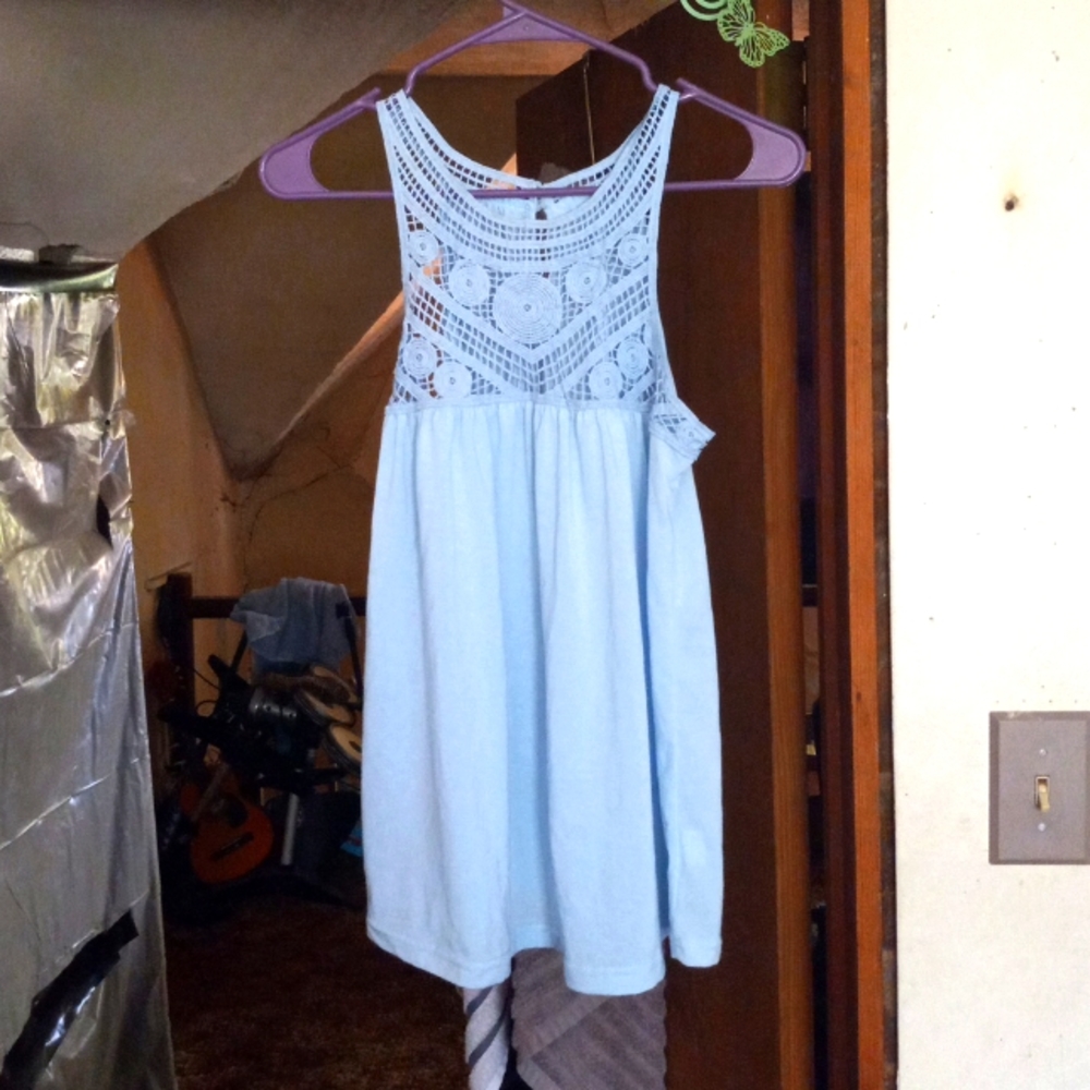 Light blue dreamy flow top